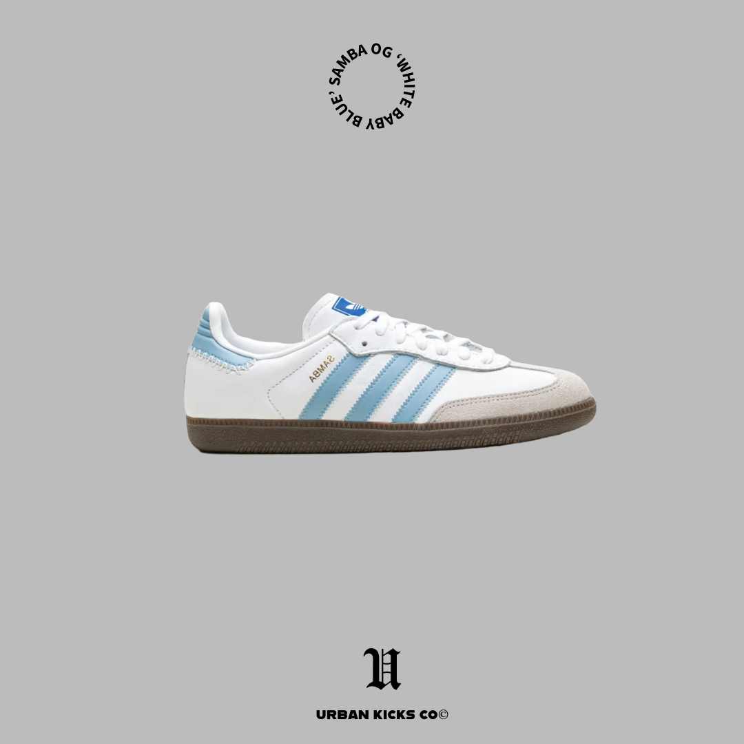 Adidas Samba OG 'White baby blue' Urban Kicks Adidas Samba OG 'White baby blue' Urban Kicks