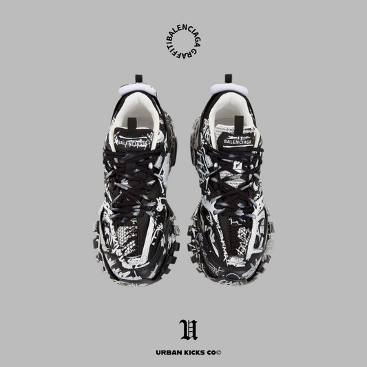 Balenciaga Track Sneaker 'Graffiti - Black White'